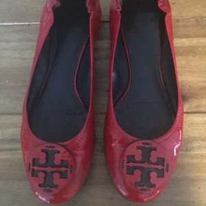 Tory Burch Red patent Reva